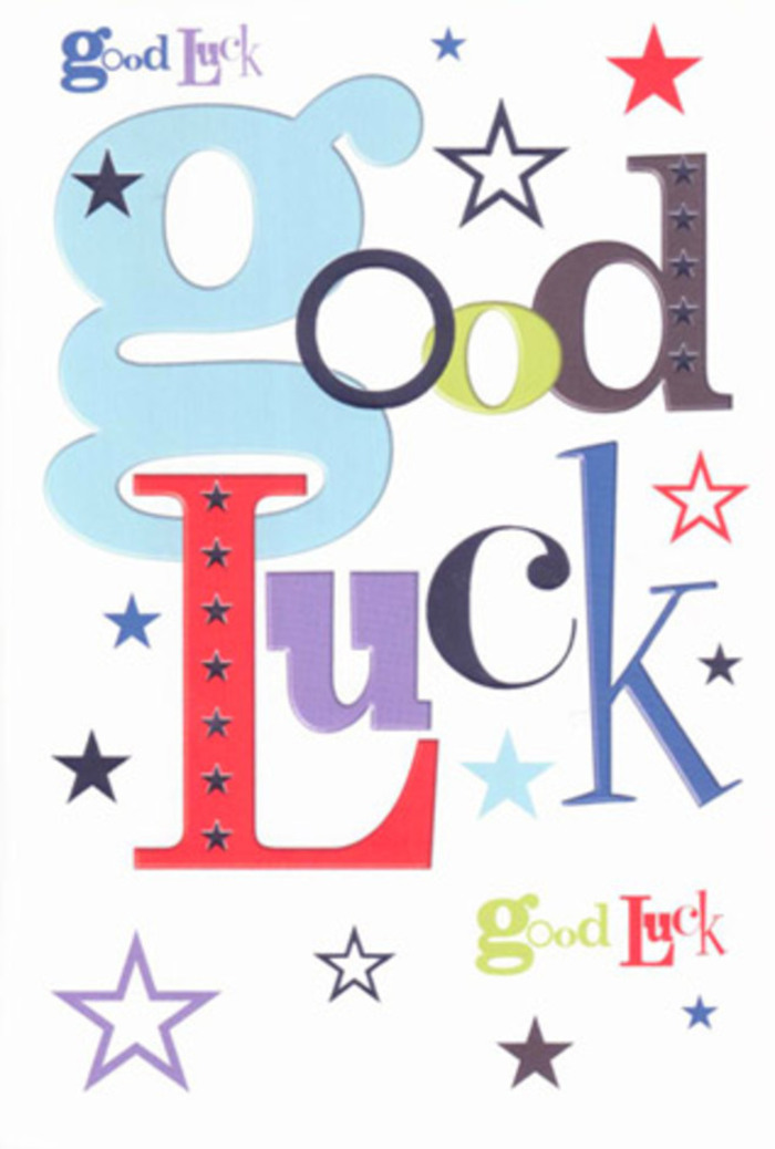 There's a delightful vibrancy within this Longford-inspired good luck card-a true celebration in paper form. Wide pastel-blue letters mingle with slender black strokes and lively reds, all set against a backdrop of dazzling stars that traverse the clean white space like a constellation over Longford's skyline. Each letter's personality emerges boldly, offering a visual cheer that rivals the applause at a community fete near Longford Cottage or Jubilee Park. Pops of indigo, lime, and lavender punctuate the design, while the spacious layout allows every colour to shine, mirroring the open greens and airy feel of the area. The card's surface feels crisp and inviting beneath the fingertips, reminiscent of the rewarding feel of tying a bow on a custom arrangement. It's not just a card-it's a talisman, brimming with hope and friendly encouragement, destined to accompany someone through fresh beginnings or uncharted paths close to home. Whether wishing a neighbour luck for an interview or supporting a friend on their latest adventure, this card radiates the honest warmth and optimism that Longford Florist brings to every creation.